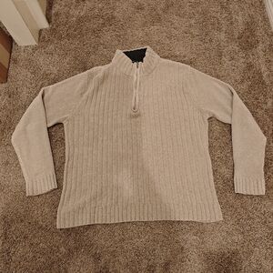 Michael Brandon Zip Top Mock Neck Sweater Size M